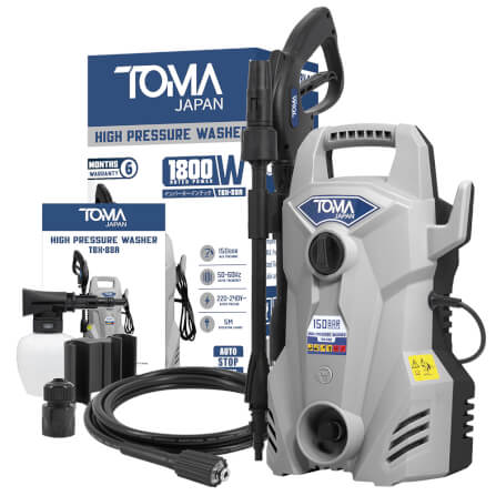เครื่องฉีดน้ำแรงดันสูง TOMA JAPAN รุ่น TBX-88A 150 บาร์ 1800 วัตต์_7
